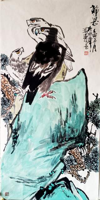 画家孙桂国 |孙桂国,字溪源,潍坊人,共产党员,自幼酷爱书画艺术家