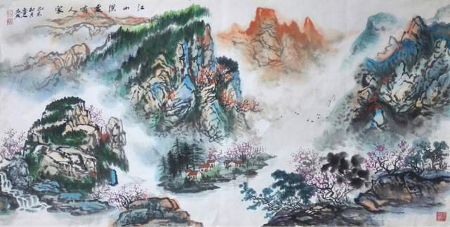 张大成 |山东济南人,盛园堂画室(主人)书香门第。自书画艺术家